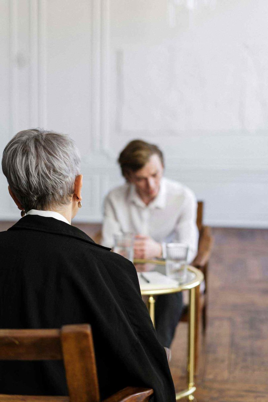 Meeting with a divorce lawyer in Adelaide.
